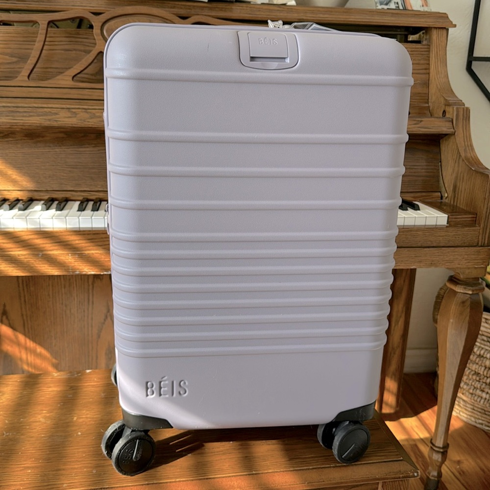 Béis purple carryon suitcase